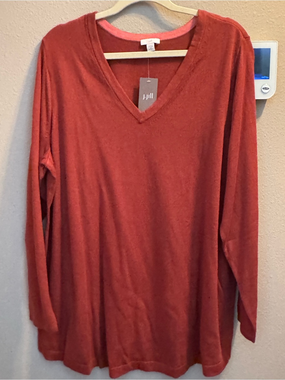 J. Jill Long Sleeve V-Neck Tunic Sweater